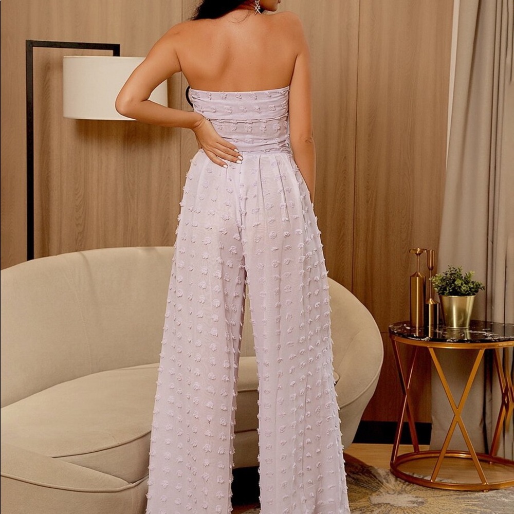 Love & Lemonade Tie Front Swiss Tube Top & Leg Set - Picture 2 of 4